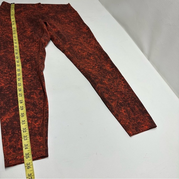 Lululemon wunder train high rise Women's Red/ black Leggings size 14 - Picture 6 of 10